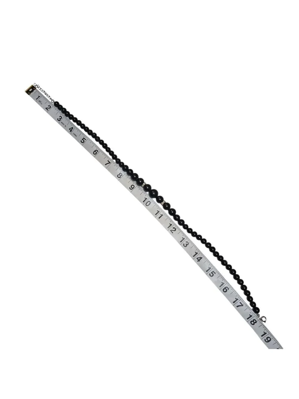 Black Beaded Necklace